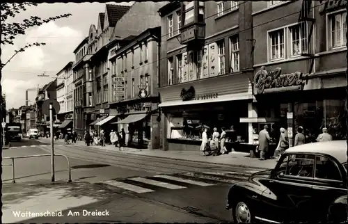 Ak Wattenscheid Bochum Ruhrgebiet, Am Dreieck, Geschäfte