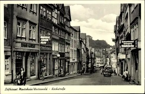 Ak Montabaur im Westerwald, Kirchstraße, Geschäfte