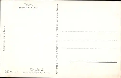 Ak Triberg im Schwarzwald, Schwarzwald-Hotel