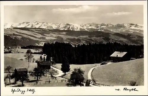 Ak Lindenberg im Allgäu Schwaben, Teilansicht