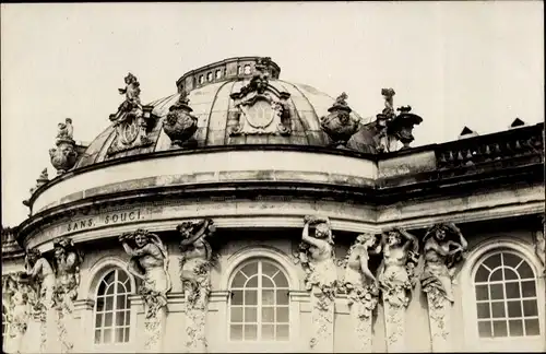 Foto Ak Potsdam in Brandenburg, Schloss Sanssouci