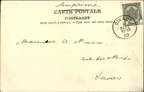 Ak Dinant Wallonien Namur, Rue du Palais de Justice