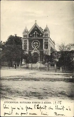 Ak Stockholm Schweden, Katolska Kyrkan a Söder