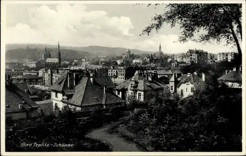 Ak Teplice Šanov Teplitz Schönau Region Aussig, Panorama