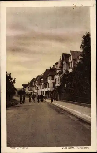 Ak Grünstadt in der Pfalz, Asselheimerstraße