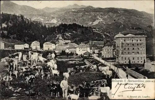 Ak San Bernardino Kanton Graubünden, Grand Hotel Vittoria