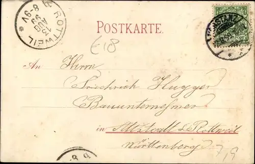 Litho Rheinfelden Kanton Aargau Schweiz, Storchennestturm, Reklame Plüss Staufer Kitt