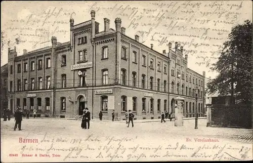 Ak Barmen Wuppertal, Ev. Vereinshaus