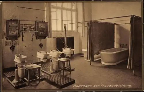 Ak Roderbirken Leichlingen Rheinland, Heilstätte, Badehaus der Frauenabteilung