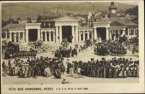 Ak Vevey Kanton Waadt, Fete des Vignerons
