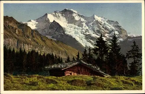 Ak Wengen Kanton Bern, Hütte, Gebirge