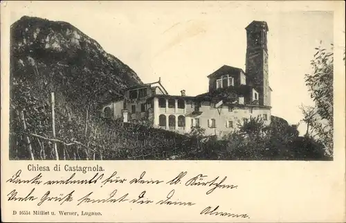 Ak Castagnola Cassarate Lugano Kt Tessin, Chiesa, Kirche
