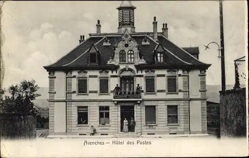 Ak Avenches Kanton Waadt, Hotel des Postes