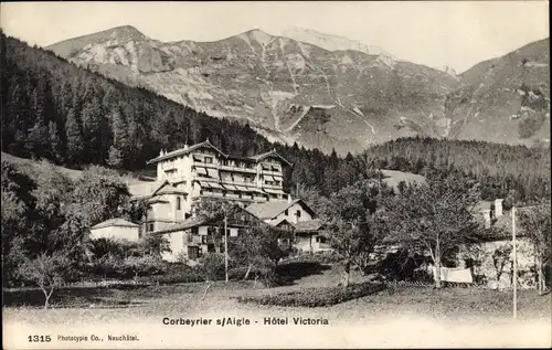 Ak Corbeyrier sur Aigle Kanton Waadt, Hotel Victoria