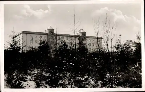 Ak Marburg an der Lahn, Tannenberg-Kaserne im Winter