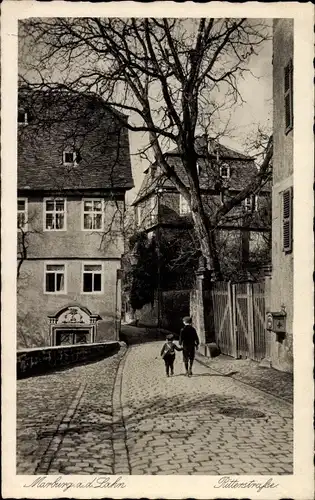 Ak Marburg, Blick in die Ritterstraße, Menschen