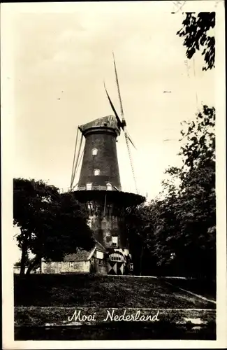 Ak Mooi Nederland, Niederlande, Windmühle