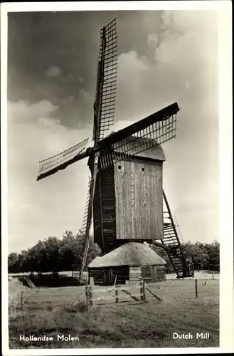 Ak Hollandse Molen, Dutch Mill, Niederlande, Windmühle