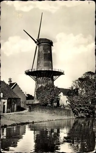 Ak Hollandse Molen, Dutch Mill, Niederlande, Windmühle