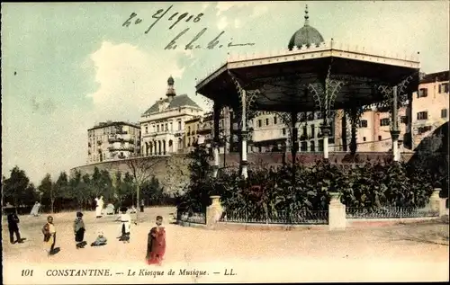 Ak Constantine Algerien, Le Kiosque de Musique, Kinder, Straßenpartie