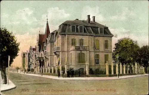 Ak Metz Moselle, Boulevard Empereur Guillaume, Kaiser Wilhelm-Ring