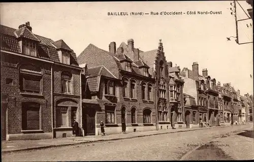 Ak Bailleul Nord, Rue d´Occident, Cote Nord-Quest
