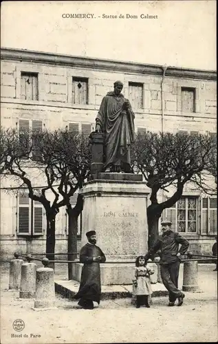 Ak Commercy Meuse, Statue de Dom Calmet, Denkmal