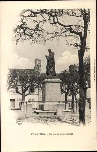 Ak Commercy Meuse, Statue de Dom Calmet, Denkmal