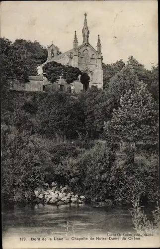 Ak Besançon Doubs, Bord de la Loue, Chapelle de Notre Dame du Chene, Außenansicht