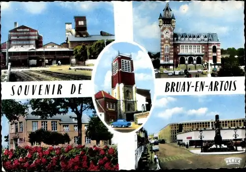 Ak Bruay la Buissière Bruay en Artois Pas de Calais, Ortsansichten, Kirche