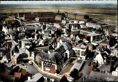 Ak Berck Plage Pas de Calais, Vue generale aerienne