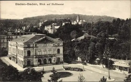 Ak Baden Baden am Schwarzwald, Blick auf Hoftheater