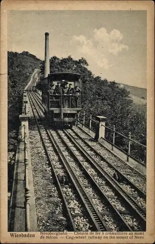 Ak Wiesbaden in Hessen, Nerobergbahn