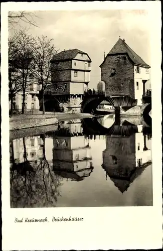 Ak Bad Kreuznach in Rheinland Pfalz, Brückenhäuser