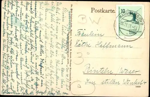 Ak Oberstdorf im Oberallgäu, Marktplatz von Osten, Denkmal