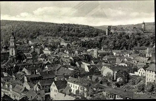 Ak Greiz im Vogtland, Teilansicht