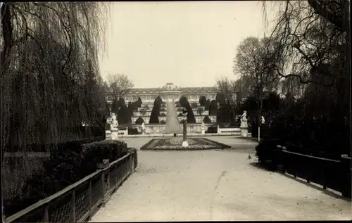 Foto Ak Potsdam in Brandenburg, Schloss Sanssouci, Parkanlagen