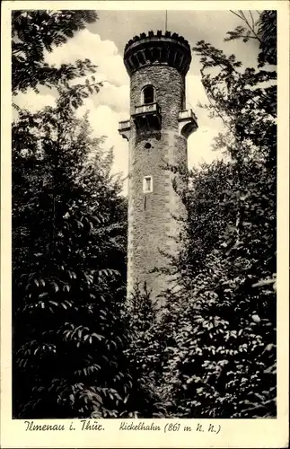 Ak Ilmenau in Thüringen, Kickelhahn, Turm, Wald