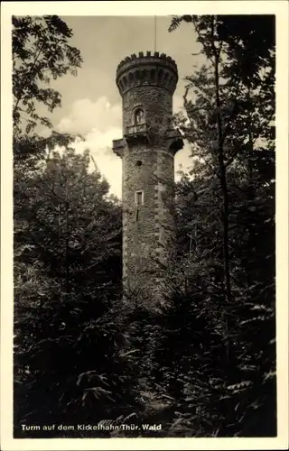 Ak Ilmenau in Thüringen, Kickelhahn, Turm, Wald