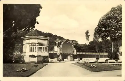 Ak Ostseebad Göhren auf Rügen, Kurpark, Gebäude