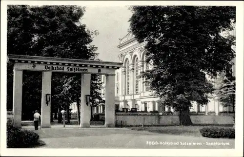 Ak Salzelmen Schönebeck an der Elbe, FDGB Volksbad Salzelmen, Sanatorium