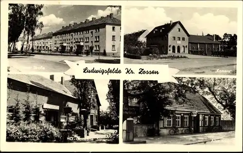 Ak Ludwigsfelde Kreis Teltow Fläming, Potsdamer Straße, Kamera, HO Gaststätte Sanssouci, Alter Krug