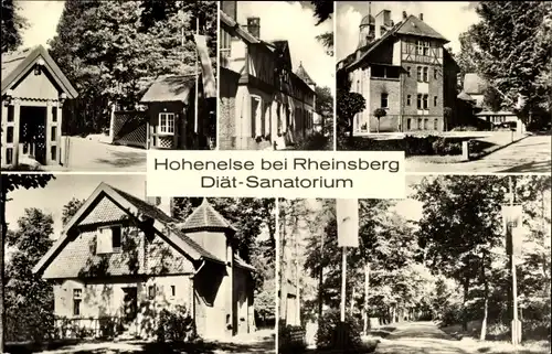 Ak Hohenelse Rheinsberg in der Mark, Diät-Sanatorium, Verschiedene Ansichten
