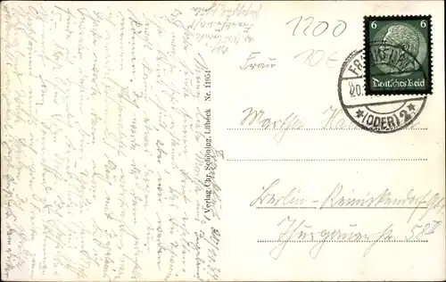 Ak Frankfurt an der Oder, Oderbrücke, Panorama