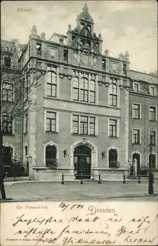 Ak Dresden Altstadt, Kgl. Frauenklinik