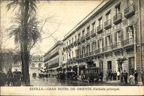 Ak Sevilla Andalusien, Gran Hotel de Oriente, Fachada principal