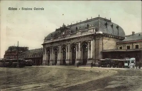 Ak Milano Mailand Lombardia, Stazione Centrale, Bahnhof
