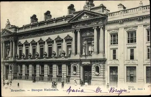 Ak Bruxelles Brüssel, Banque Nationale