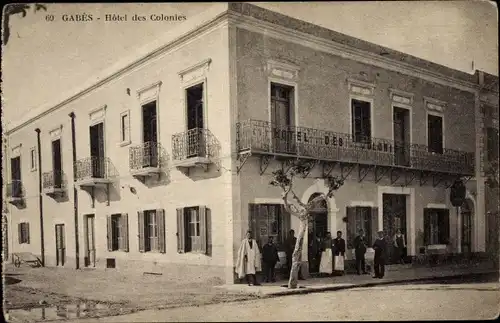 Ak Gabes Tunesien, Hôtel des Colonies