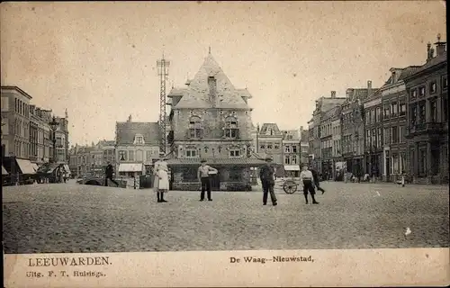 Ak Leeuwarden Friesland Niederlande, De Waag Nieuwstad